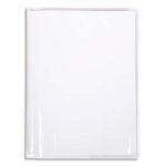 Calligraphe protge - cahier cristal 22 / 100 24x32 avec porte - tiquette. transparent