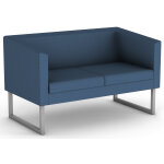 Canap� accueil sten, 2 places - tissu bleu