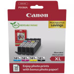 Canon cli - 581xl cartouche d'encre authentique grande capacit� 2052c006 - pack de 4 (noir, cyan, magenta, ...
