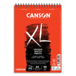 Canson album de 60 feuilles de papier dessin croquis xl spirale 90g a5 Canson album de 60 feuilles de papier dessin croquis xl spirale 90g a5
