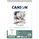 Canson album spiral de papier dessin 'c'  grain, a3