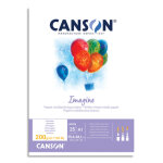 Canson bloc de 25 feuilles de papier dessin imagine 200g a1 blanc