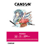 Canson bloc de 30 feuilles graduate manga. a4, 200gr. blanc, lisse et résistant aux gommages et grattages ... Canson bloc de 30 feuilles graduate manga. a4, 200gr. blanc, lisse et résistant aux gommages et grattages ...