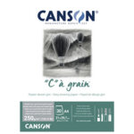 Canson bloc papier dessin 'c'  grain couleur, gris chin