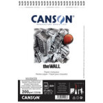 Canson bloc papier dessin spiral 'the wall', a3, 200 g / m2