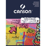 Canson cahier à dessin blanc uni 24 pages 24 x 32 cm 120g / m² couverture carte Canson cahier à dessin blanc uni 24 pages 24 x 32 cm 120g / m² couverture carte