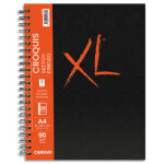 Canson carnet de 100 feuilles xl book croquis. format a4, 90 grammes, grain lger. spirale grand ct ...