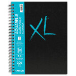 Canson carnet de 34 feuilles xl book aquarelle. format a4, 300 grammes, grain fin. spirale grand ct ...