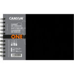 Canson carnet de croquis one, 279 x 216 mm, noir