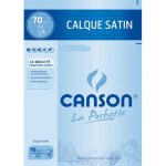 Canson pochette de 10 feuilles papier calque satin 70g a3 ref - 17151