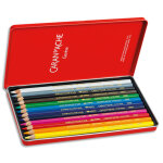 Caran d'ache boîte métal de 12 crayons de couleur aquarellables supracolor Caran d'ache boîte métal de 12 crayons de couleur aquarellables supracolor