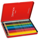 Caran d'ache boîte métal de 18 crayons de couleur aquarellables supracolor Caran d'ache boîte métal de 18 crayons de couleur aquarellables supracolor