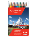 Caran d'ache crayon de couleur prismalo aquarelle, 80 pices