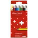 Caran d'ache crayons de couleur swisscolor, �tui carton de 18