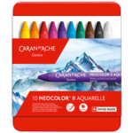 Caran d'ache pastel  la cire aquarellable neocolor ii, tui