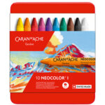 Caran d'ache pastel  la cire neocolor i, tui mtal de 15