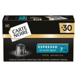 Carte noire capsule de caf� espresso classique - intensit� 7 - bo�te de 30