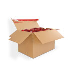 Carton d'exp�dition et d'emballage � fond automatique et bande adh�sive - 445 x 315 x 180 - kraft brun ...