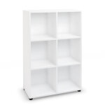 Casier de bureau individuel flex'office 6 cases - blanc