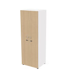 Casier simple eminence l. 64, 2 x h. 184 cm - meuble colonne 2 portes toute hauteur avec serrures � code ...