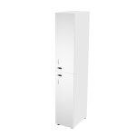 Casier haut simple eminence l. 33 x h. 184 cm - meuble 1 colonnes 2 portes superposes avec serrures ...