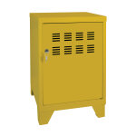 Casier m�tal burocolor l. 40 x p. 40 x h. 51 cm - jaune