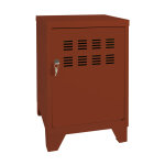 Casier m�tal burocolor l. 40 x p. 40 x h. 51 cm - terracotta