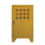 Casier mtal burocolor l. 40 x p. 40 x h. 74 cm - jaune