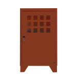 Casier mtal burocolor l. 40 x p. 40 x h. 74 cm - terracotta