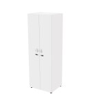 Casier simple eminence l. 64, 2 x h. 184 cm - meuble colonnes 2 portes toute hauteur avec serrures  ...