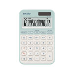 Casio calculatrice de bureau ms - 20yc - 12 chiffres - grand �cran - m�moire 3 touches - vert clair