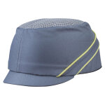 Casquette anti - heurt air coltan delta plus, grise et jaune