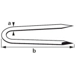 Cavaliers pour cl�ture 1, 6 x 16 mm, acier galvanis�