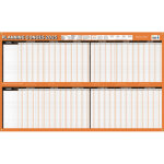 Cbg planning annuel congs et absences millsim, 32 personnes, effaable  sec, 60x99cm, 4 oeillets