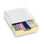 Cep bo�te de rangement superposable recycl�e - module avec tiroir - jaune p�le