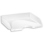 Cep corbeille courrier  l'italienne riviera. dim (l x h x p) : 34, 1x6, 5x26, 5 cm. coloris blanc arctique ...