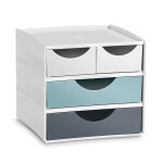 Cep mini module de rangement 4 tiroirs - coloris riviera