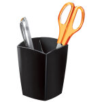 Cep pot � crayons 2 compartiments - noir