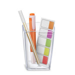 Cep pot  crayons 2 compartiments - transparent