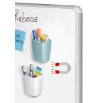 Cep pot � crayons magn�tique riviera - 2 compartiments - blanc