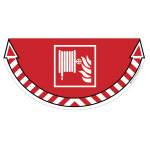 Cep sticker marquage au sol tuyau incendie cep 700 x 350 mm pvc Cep sticker marquage au sol tuyau incendie cep 700 x 350 mm pvc