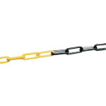 Chaine polythylne usage courant diamtre 8 mm x 5 m jaune et noir