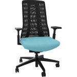 Chaise de bureau ergonomique pure mécanisme auto - régulant tissu turquoise dossier maille hauteur réglable ... Chaise de bureau ergonomique pure mécanisme auto - régulant tissu turquoise dossier maille hauteur réglable ...