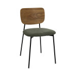 Chaise c�tel� dossier bois juliette - coloris vert