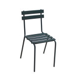 Chaise d ext�rieur eden en m�tal sans accoudoir bleu acapulco