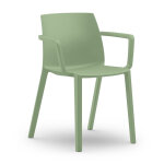 Chaise d ext�rieur olga avec accoudoirs en polypropyl�ne vert