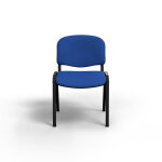 Chaise de runion et d accueil first - tissu bleu