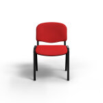 Chaise de runion et d accueil first - tissu rouge