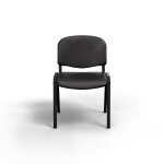 Chaise de r�union first vinyle noir - dossier