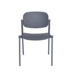 Chaise de r�union & visiteur fabio - polypropyl�ne gris - pieds �poxy coloris gris alu